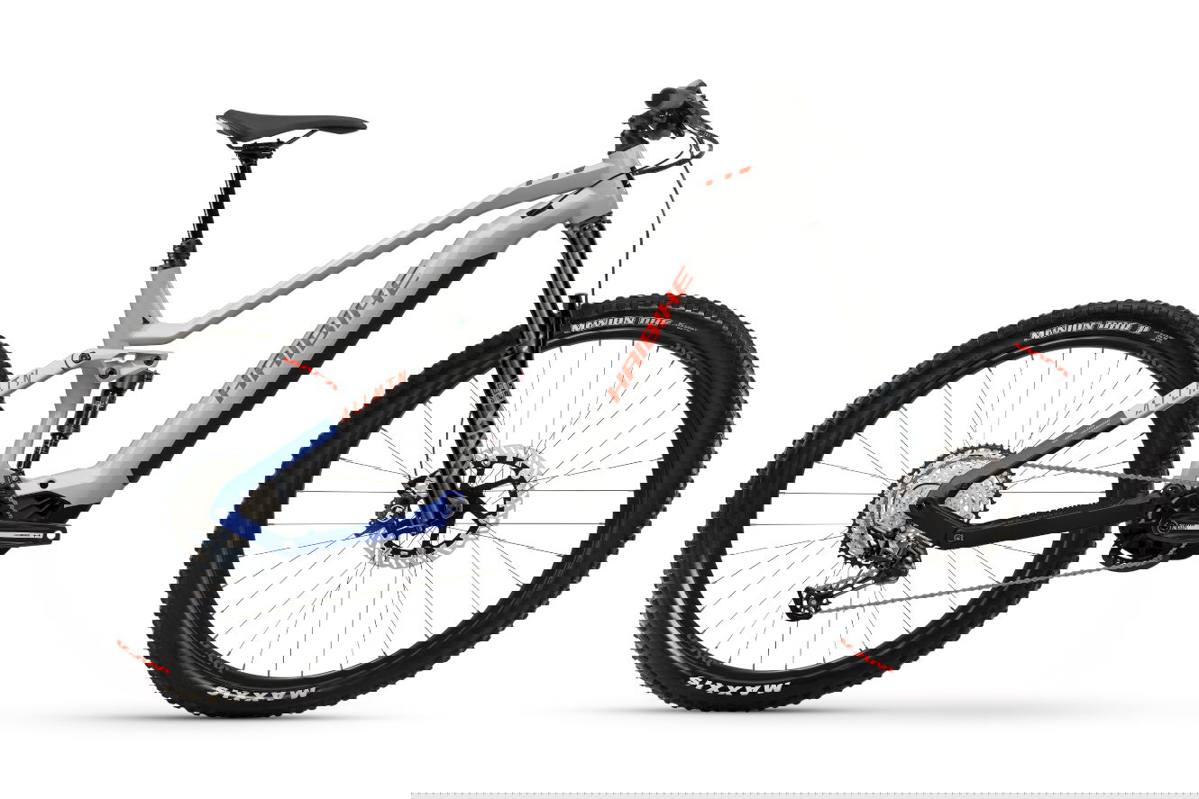 Haibike ALLMTN 7 High soft grey/red/blue glänzend