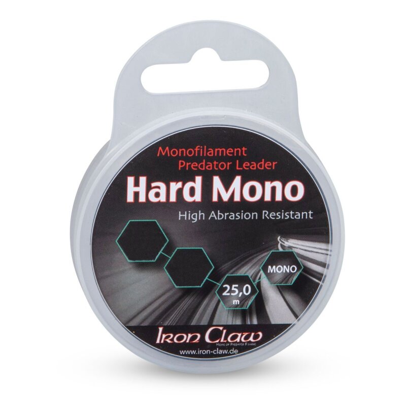 IRON CLAW Hard Mono 0,35mm 9,85kg 25m Ultra Clear (0,18 € pro 1 m)