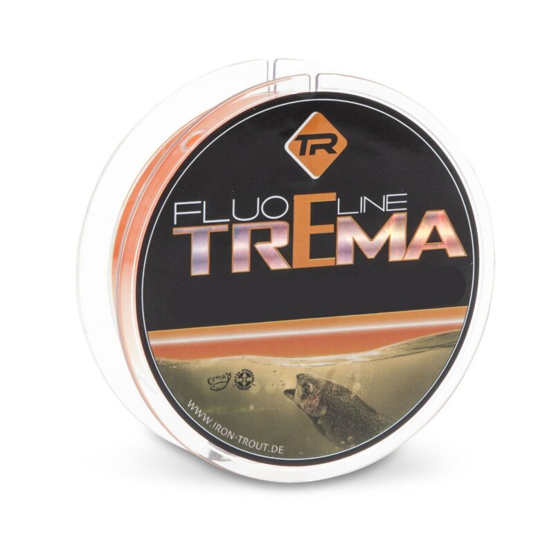 IRON TROUT Trema Line 0,22mm 4,1kg 300m Fluo-Orange (0,02 € pro 1 m)