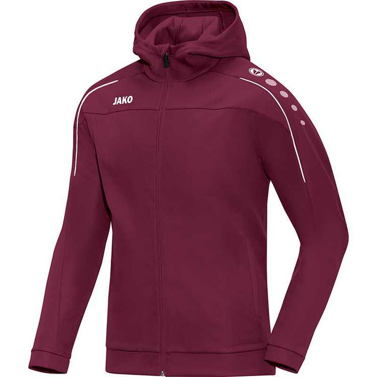 Jako Kapuzenjacke Classico maroon 6850 14 Gr. 44