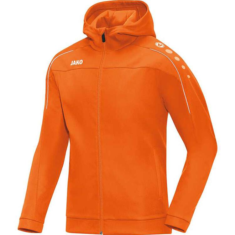 Jako Kapuzenjacke Classico neonorange 6850 19 Gr. 128