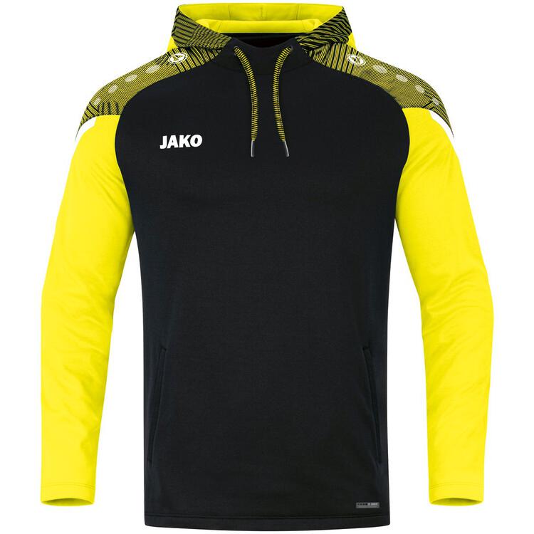 Jako Kapuzensweat Performance 6722 schwarz/soft yellow 164