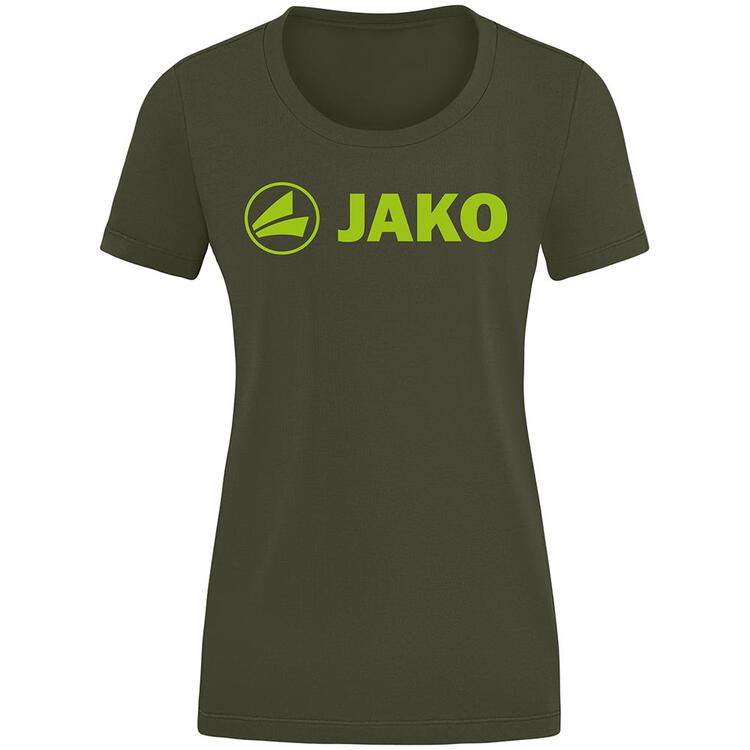Jako T-Shirt Promo (2021) 6160-231 khaki/neongr?n Gr. 36