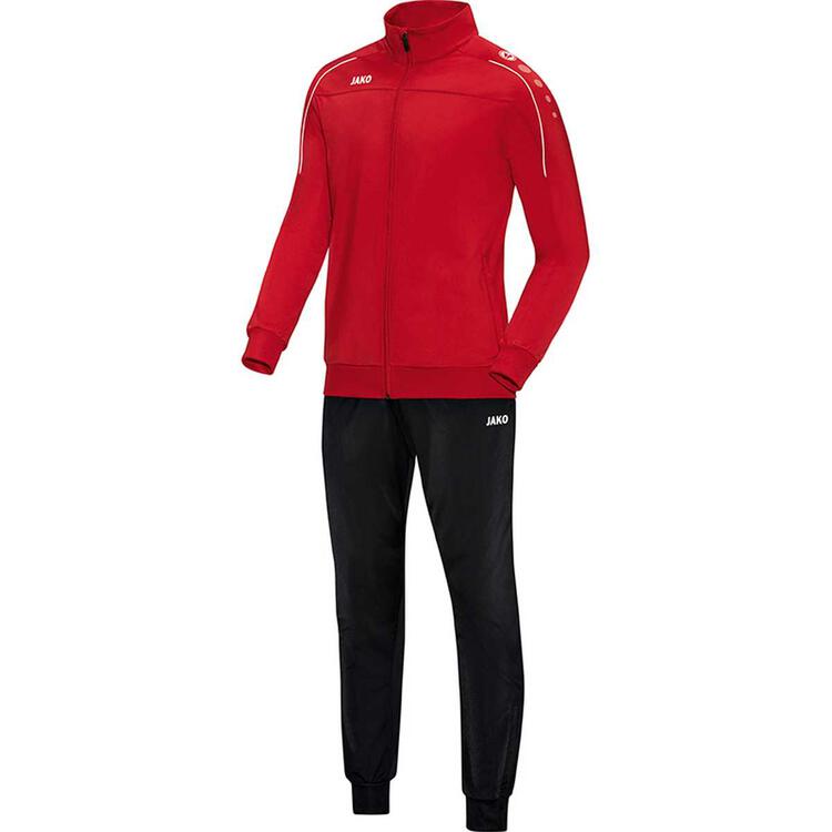 Jako Trainingsanzug Polyester Classico rot M9150 01 Gr. 140