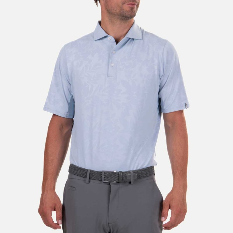 KJUS Motion Embossed Polo S/S Herren | blue fog 52