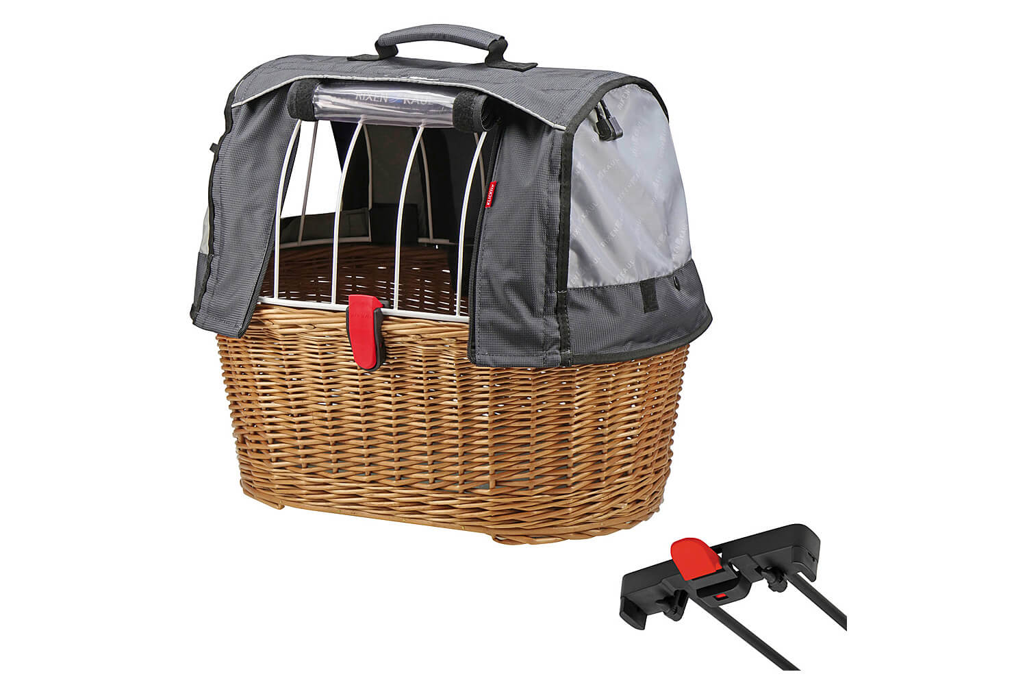 KLICKfix Racktime Basket Doggy inklusive Wetterschutz von KLICKfix