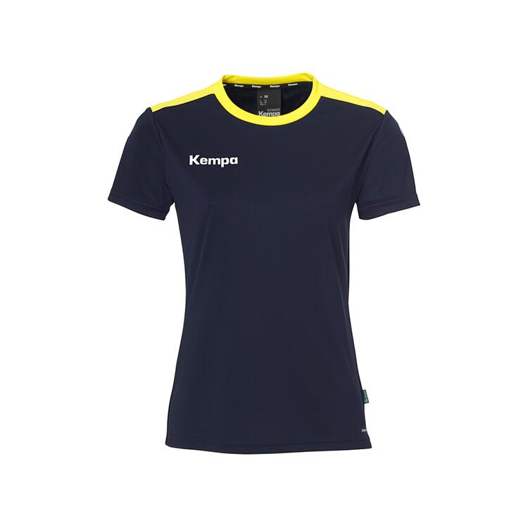 Kempa Emotion 27 Shirt Damen 200512441 marine/fluo gelb - Gr. L