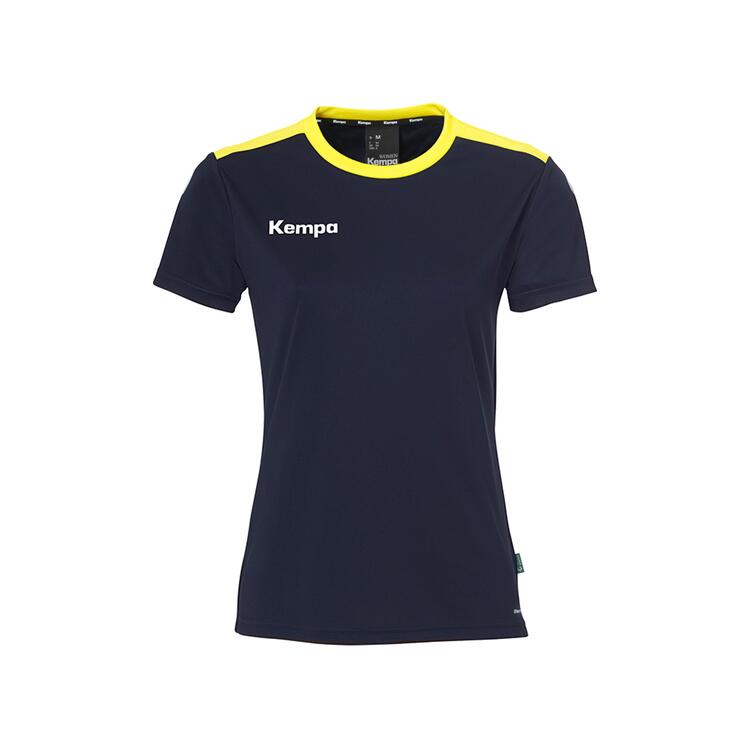 Kempa Emotion 27 Shirt Damen 200512441 marine/fluo gelb - Gr. XXL