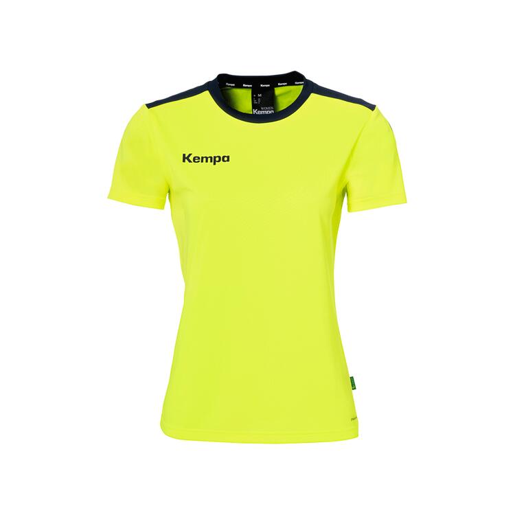 Kempa Emotion 27 Shirt Damen 200512492 fluo gelb/marine - Gr. L