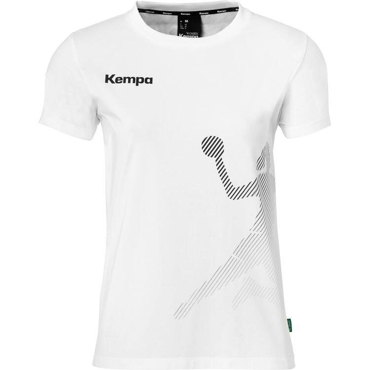 Kempa T-Shirt Women Black & White 200367905 - wei? - Gr. XXL