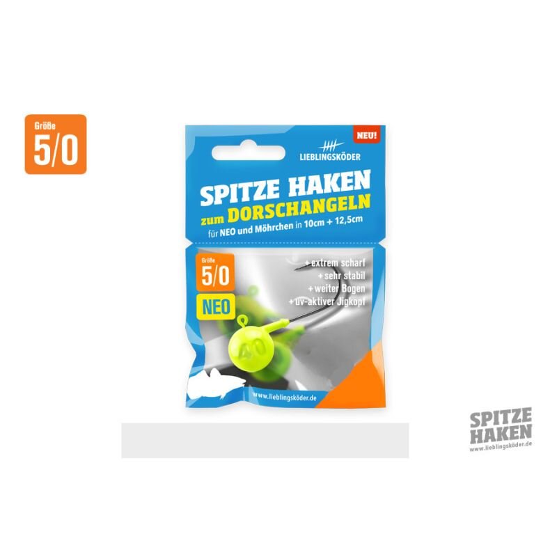 LIEBLINGSKÖDER Spitze Haken Gr.5/0 60g NEO