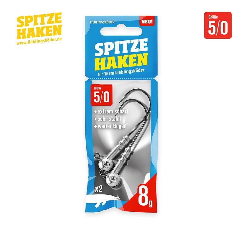 LIEBLINGSKÖDER Spitze Haken Gr.5/0 8g 2Stk.