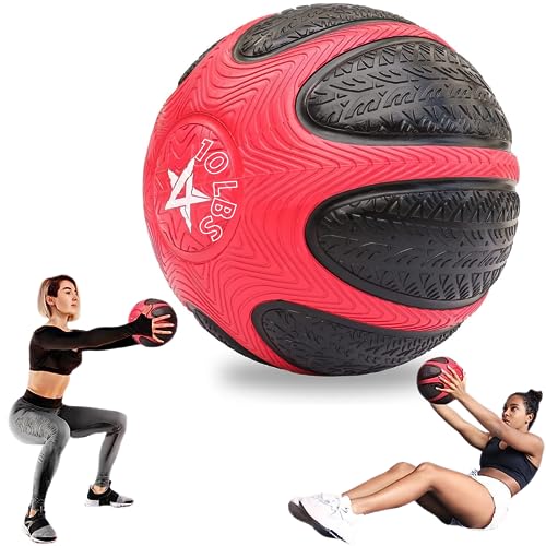 Yes4All Fuel Medizinball strukturierter Griff, Med Ball Set mit farbcodierten Gewichten für Kontrolle, Komfort während des Trainings, Gummimaterial für Langlebigkeit von Yes4All