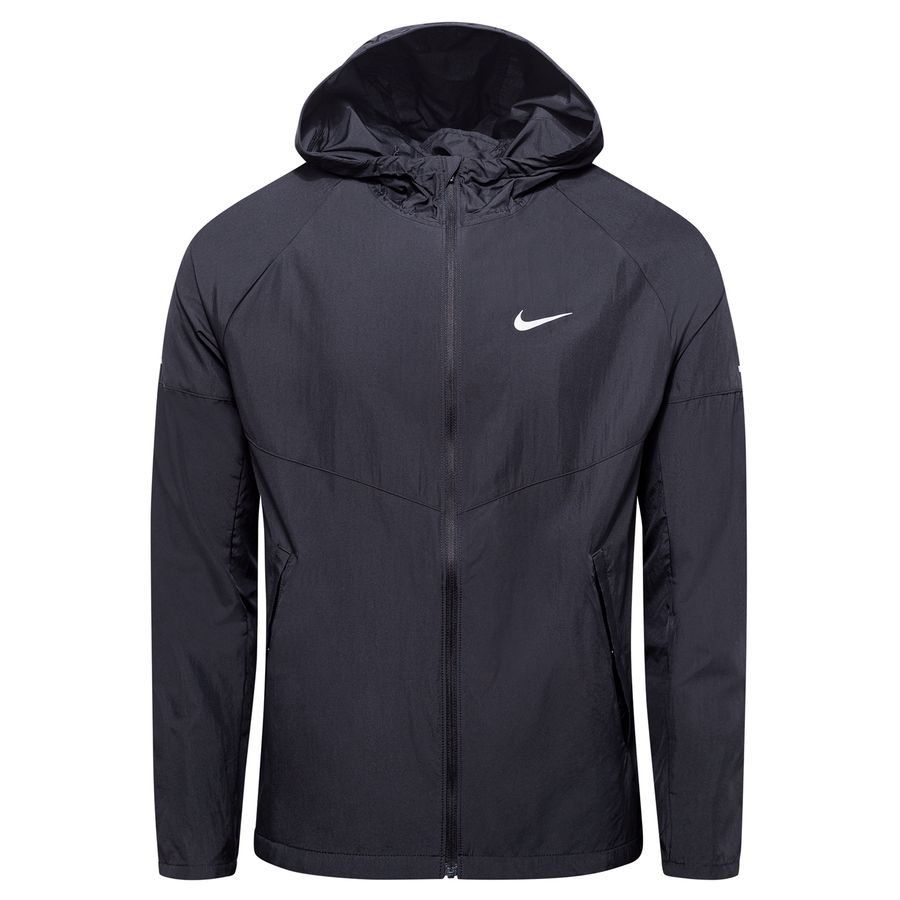 Nike Laufjacke Repel Miller - Schwarz/Silber von Nike