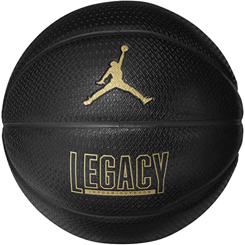 Jordan Legacy 2.0 8P In/Out Ball J1008253-051, Unisex basketballs, Black, 7 EU von Nike