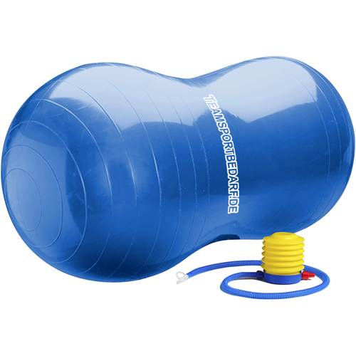Peanut Gymnastikball (90x45 cm) - Farbe: Blau von Teamsportbedarf.de