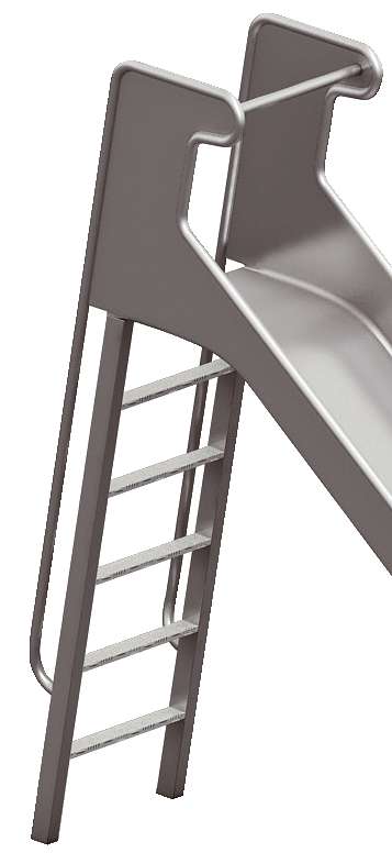 Playparc Leiteraufstieg für Rutschen, Podesthöhe: 125 cm von Playparc