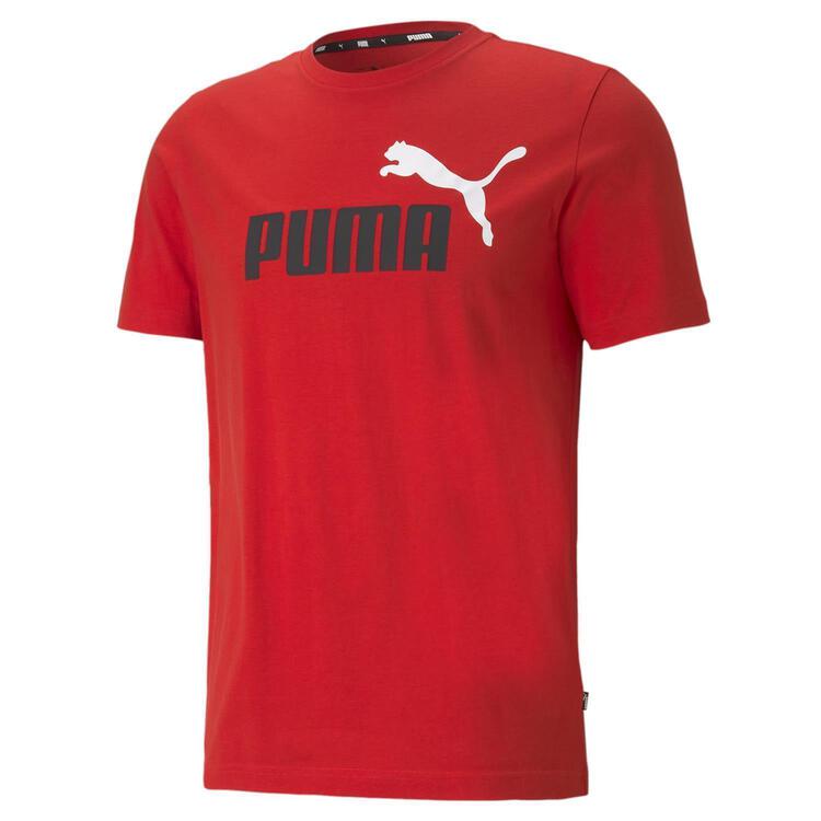 Puma ESS+ 2 Col Logo Tee 586759 High Risk Red - Gr. XL