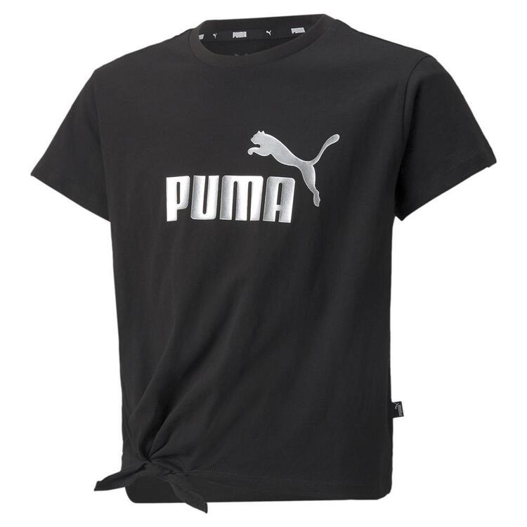 Puma ESS+ Logo Knotted Tee 846956 Puma Black - Gr. 116