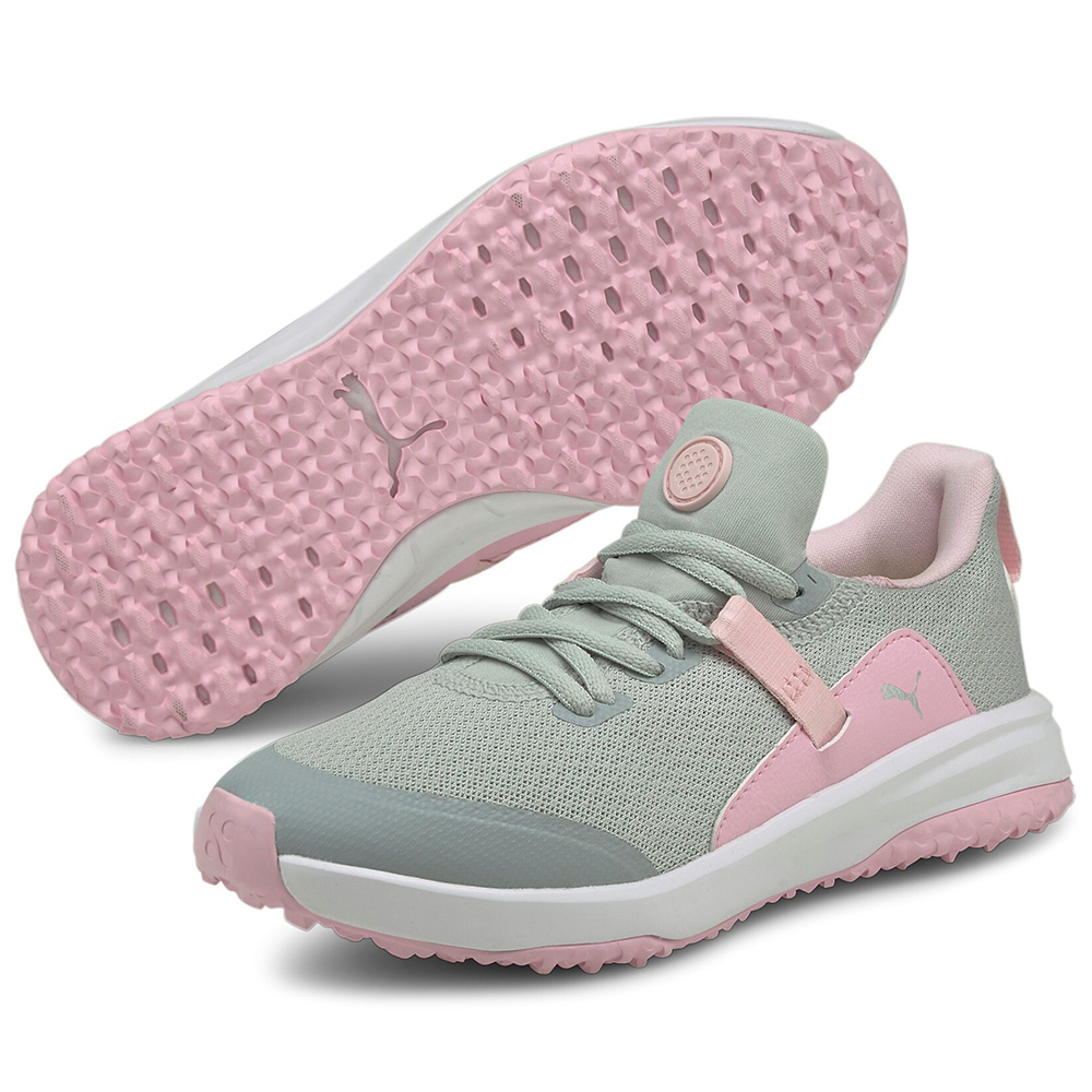 'Puma Fusion Evo Junior Golfschuh grau/pink' von 'Puma Golf'