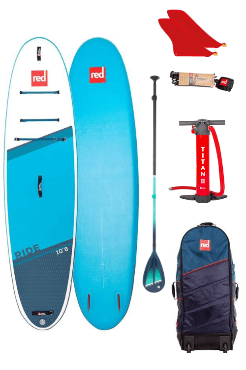 Red Paddle 10&apos;6" x 32" Ride MSL CT SUP Board Paket von Red Paddle SUP