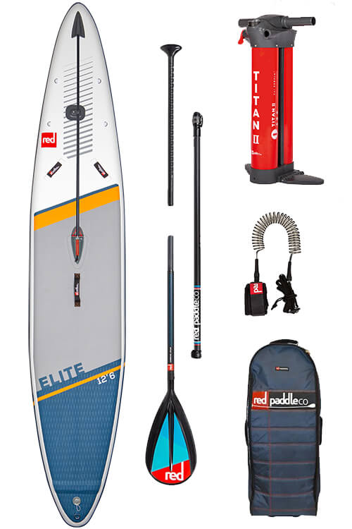 Red Paddle 12&apos;6″ x 28″ Elite Race SUP Board Paket von Red Paddle SUP