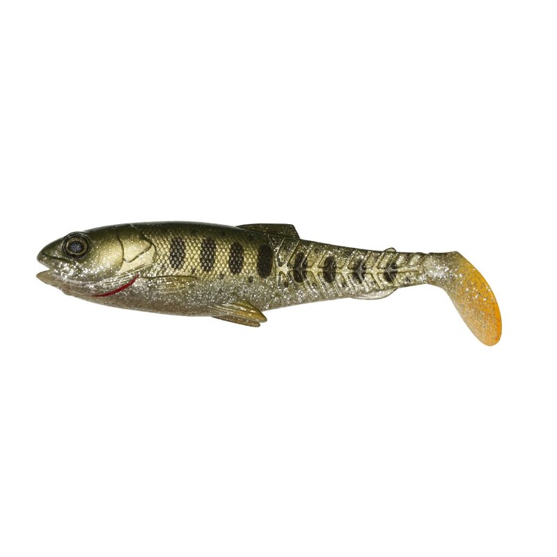 SAVAGE GEAR Craft Cannibal Paddletail 12,5cm 20g Olive Pearl Silver...