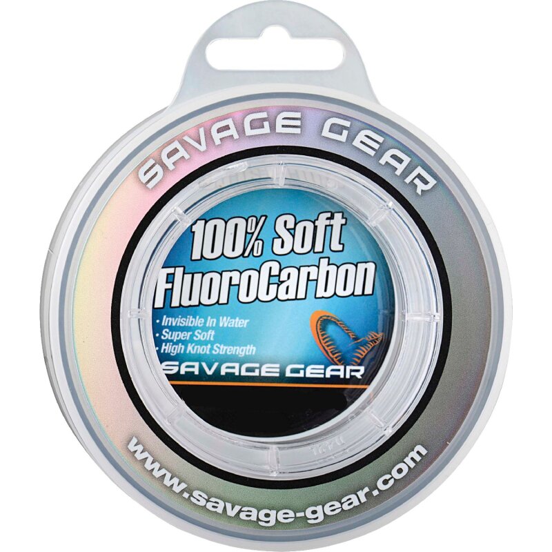 SAVAGE GEAR Soft Fluoro Carbon 0,22mm 3,5kg 50m Transparent (0,15 € pro 1 m)