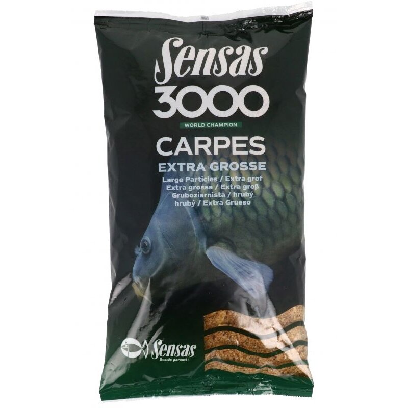 SENSAS 3000 Carpe Extra Grob 1kg (4,37 € pro 1 kg)