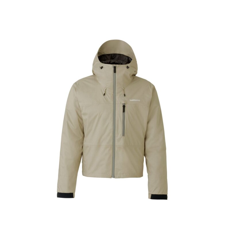 SHIMANO Durast Warm Short Rain Jacket XL Beige