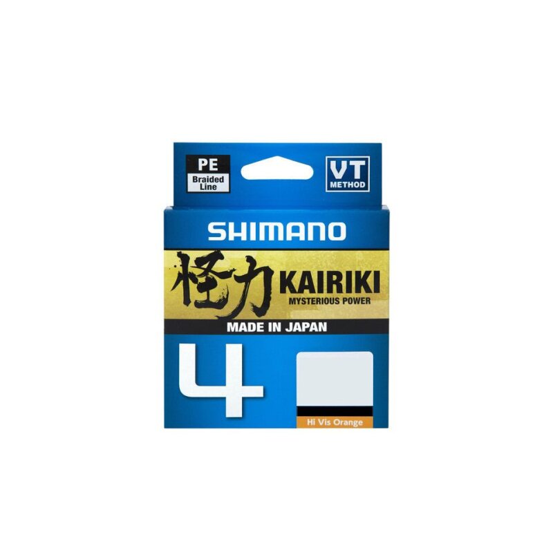SHIMANO Kairiki 4 0,19mm 11,6Kg 300m Hi-Vis Orange (0,05 € pro 1 m)