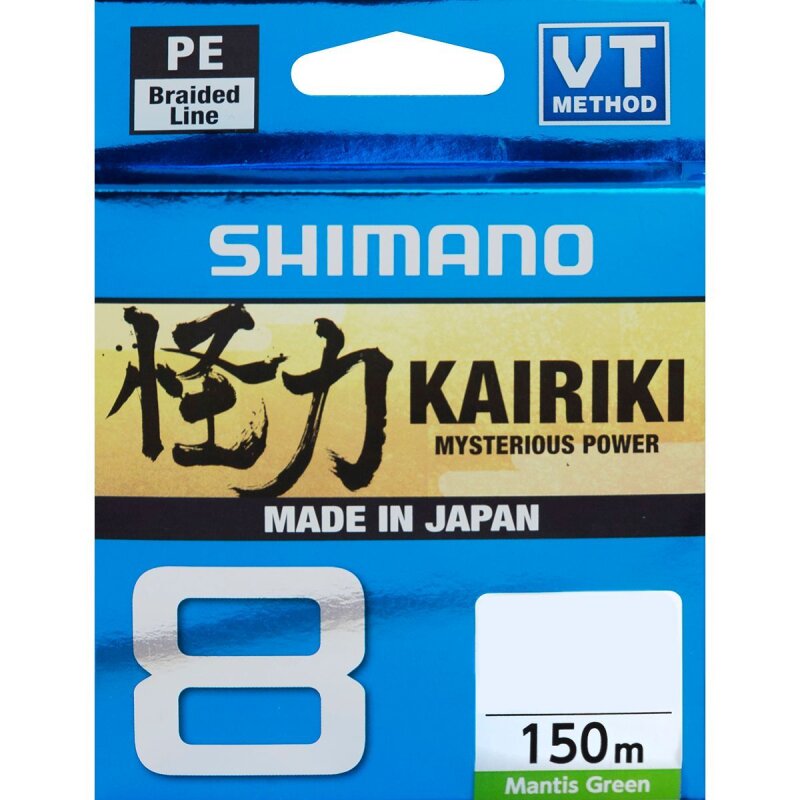 SHIMANO Kairiki 8 0,06mm 5,3kg 150m Mantis Green (0,11 € pro 1 m)