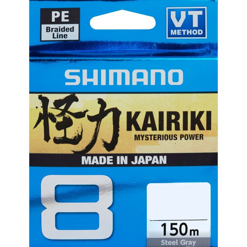 SHIMANO Kairiki 8 0,16mm 10,3kg 150m Steel Grey (0,11 € pro 1 m)