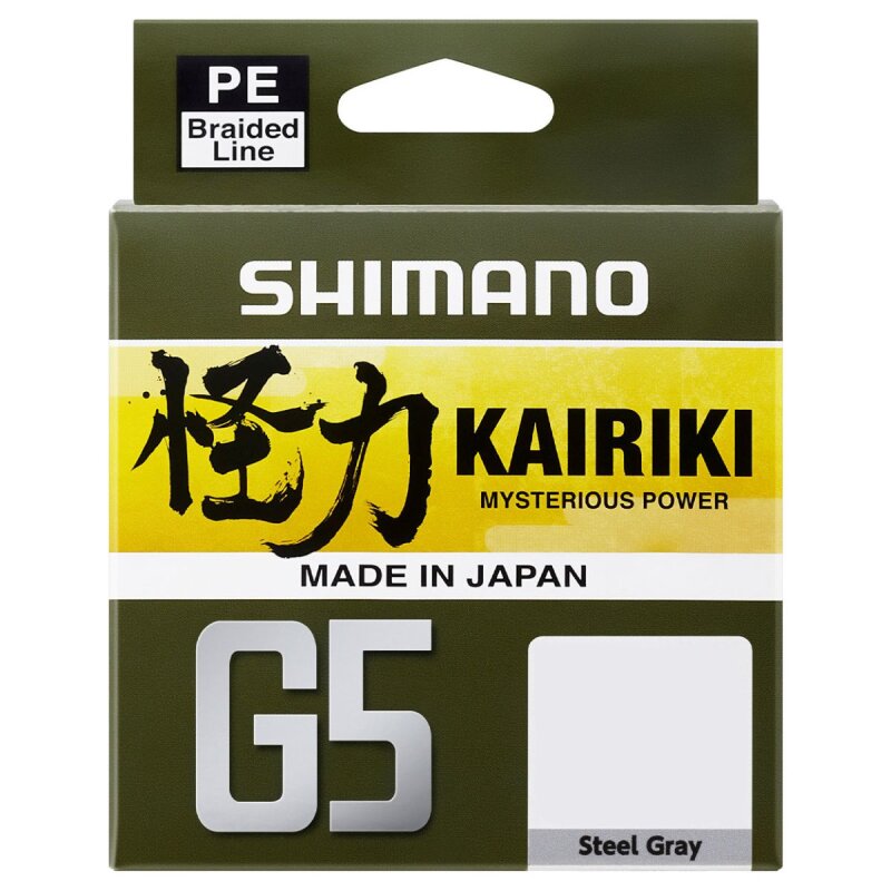 SHIMANO Kairiki G5 0,15mm 5,5kg 150m Steel Grey (0,09 € pro 1 m)