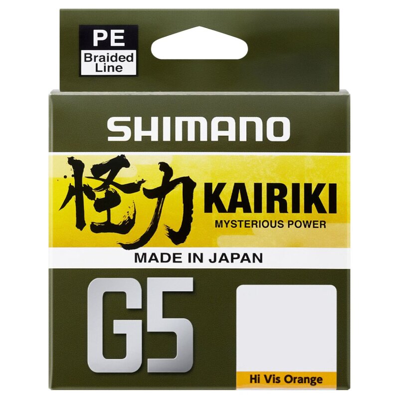 SHIMANO Kairiki G5 0,23mm 12,9kg 150m His-Vis Orange (0,09 € pro 1 m)