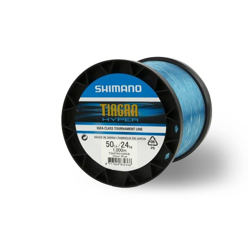 SHIMANO Tiagra Hyper Troll IGFA 0,68mm 24kg 1000m Clear Blue (0,04 € pro 1 m)