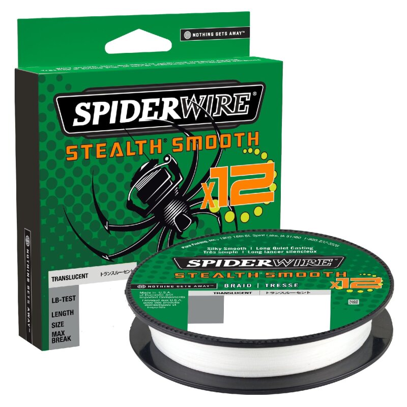 SPIDERWIRE Stealth Smooth 12 Braid 0,06mm 5,4kg 150m... (0,15 € pro 1 m)
