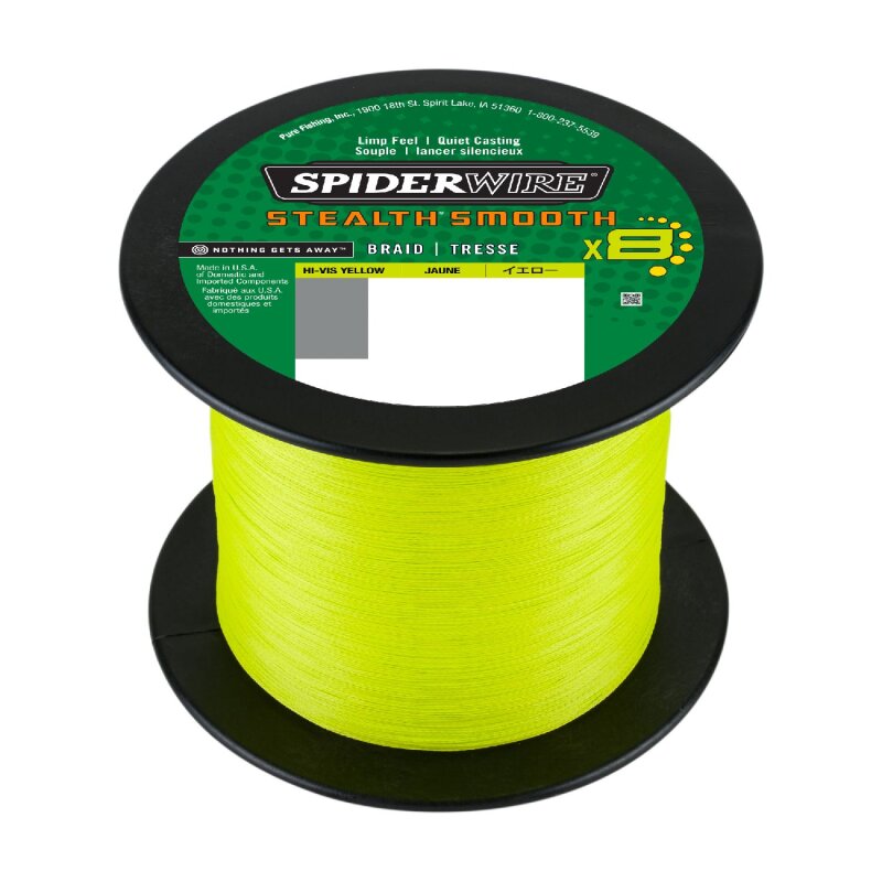 SPIDERWIRE Stealth Smooth 8 0,06mm 5,4kg 2000m Hi-Vis Yellow (0,08 € pro 1 m)
