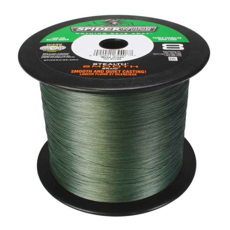 SPIDERWIRE Stealth Smooth 8 0,09mm 7,5kg 2000m Moss Green (0,08 € pro 1 m)