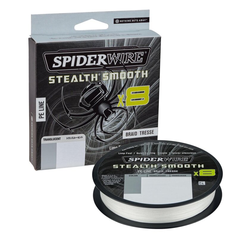 SPIDERWIRE Stealth Smooth 8 0,19mm 18kg 150m Translucent (0,10 € pro 1 m)