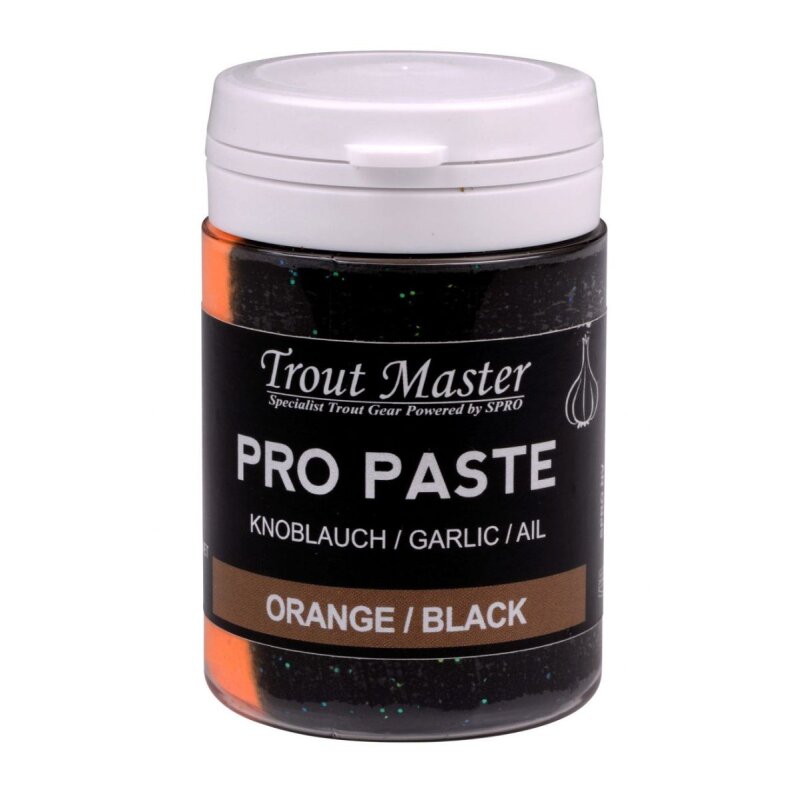 TROUTMASTER Pro Paste Garlic 60g Orange/Black (60,67 € pro 1 kg)