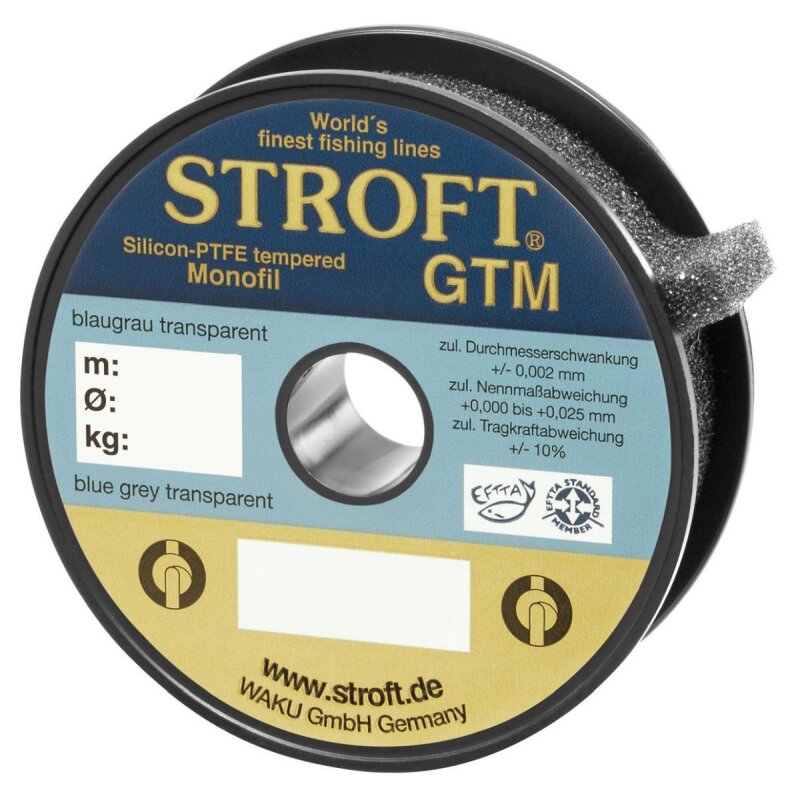STROFT GTM 0,15mm 2,6kg 100m Blaugrau Transparent (0,07 € pro 1 m)