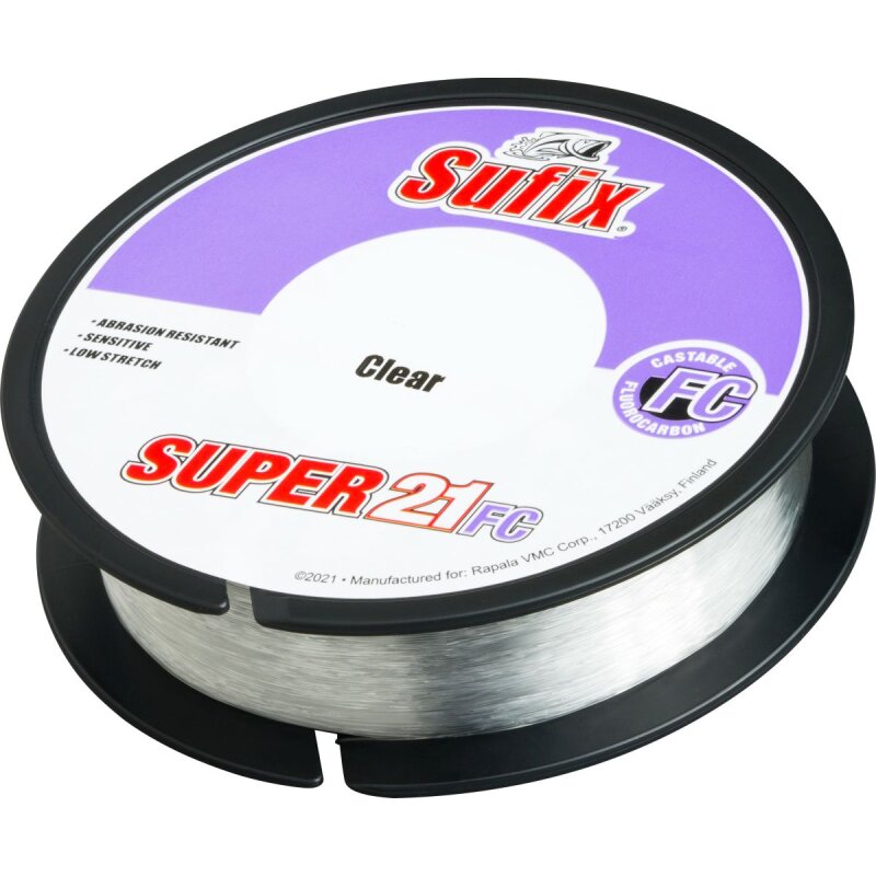 SUFIX Super 21 FC Fluorocarbon 0,28m 6,5kg 150m Transparent (0,10 € pro 1 m)