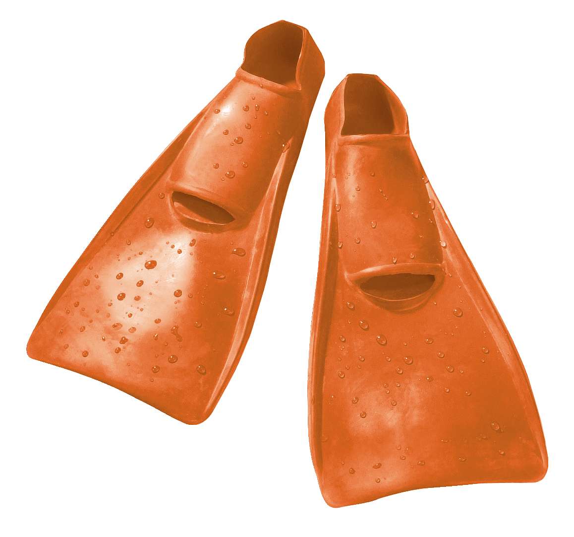 Flipper SwimSafe Schwimmflossen "Entenschuhe", Größe 22–24, Orange von Flipper SwimSafe