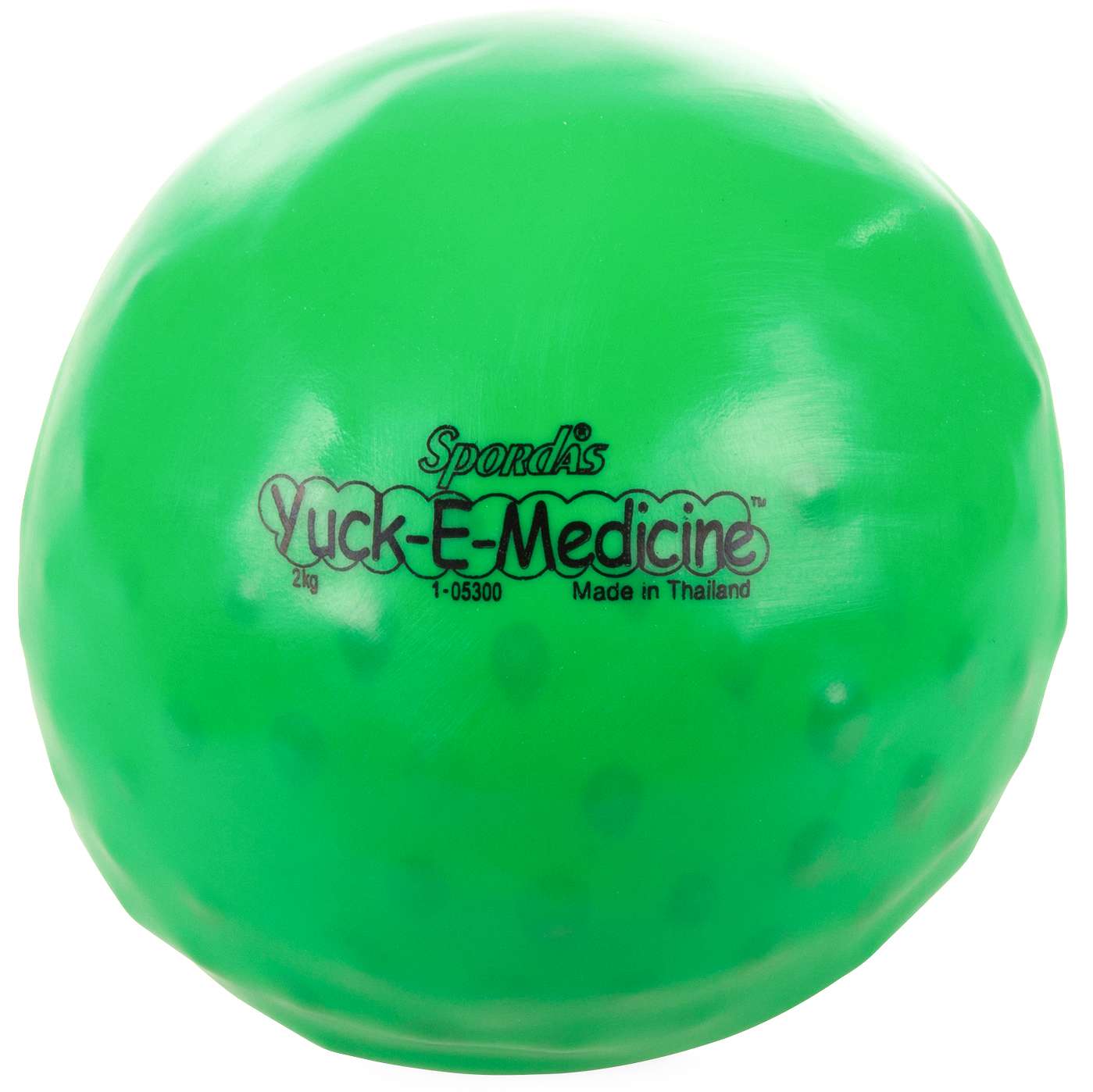 Spordas Medizinball "Yuck-E-Medicine", 2 kg, ø 16 cm, Grün von Spordas