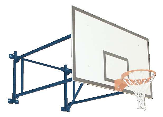 Sport-Thieme Basketball-Wandanlage "Schwenkbar", Ausladung 225 cm, Betonwand von Sport-Thieme