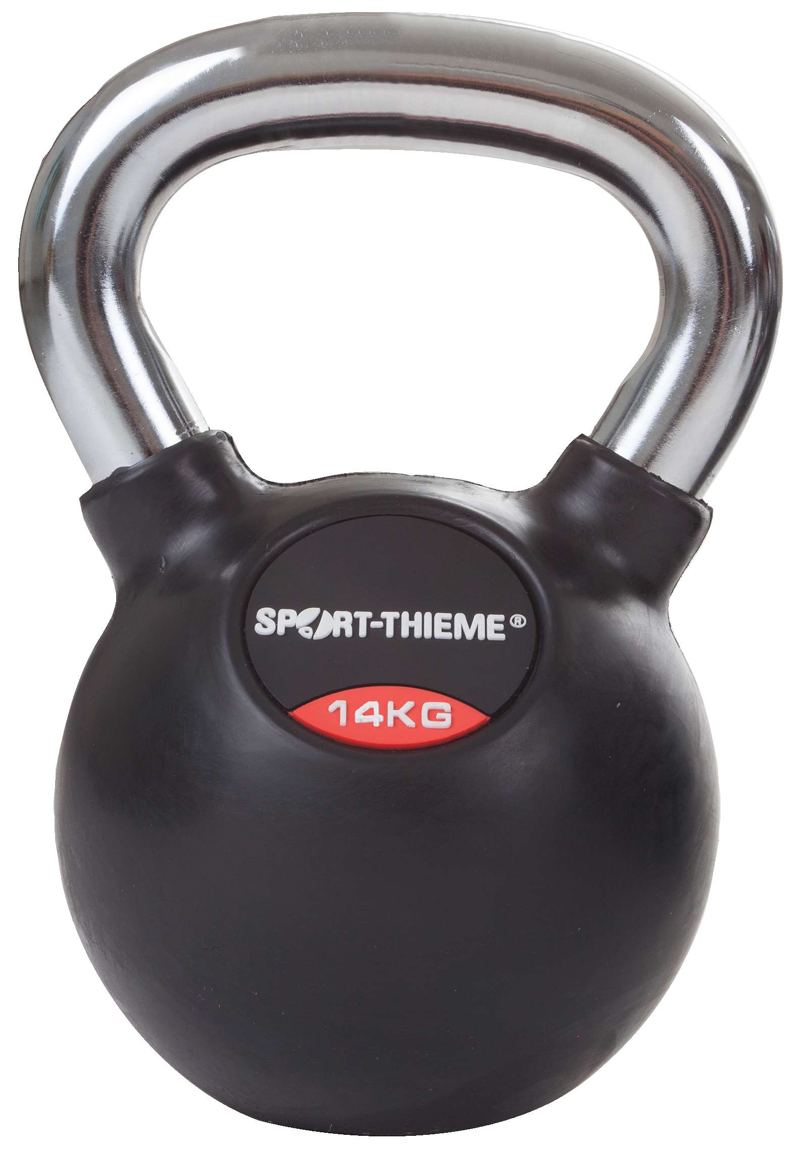 Sport-Thieme Kettlebell "Gummiert mit glattem Chrom-Griff", 14 kg von Sport-Thieme