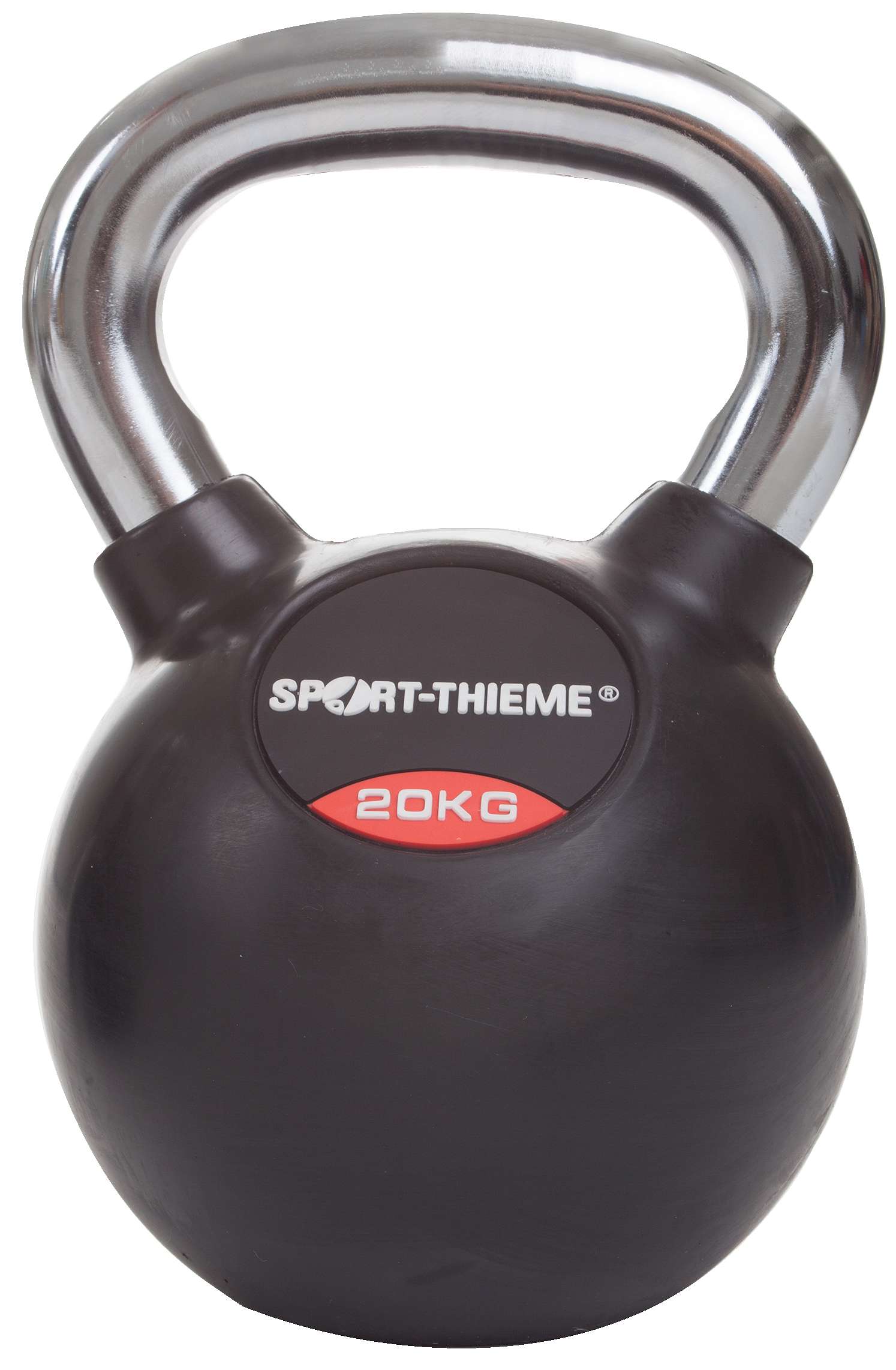 Sport-Thieme Kettlebell "Gummiert mit glattem Chrom-Griff", 20 kg von Sport-Thieme