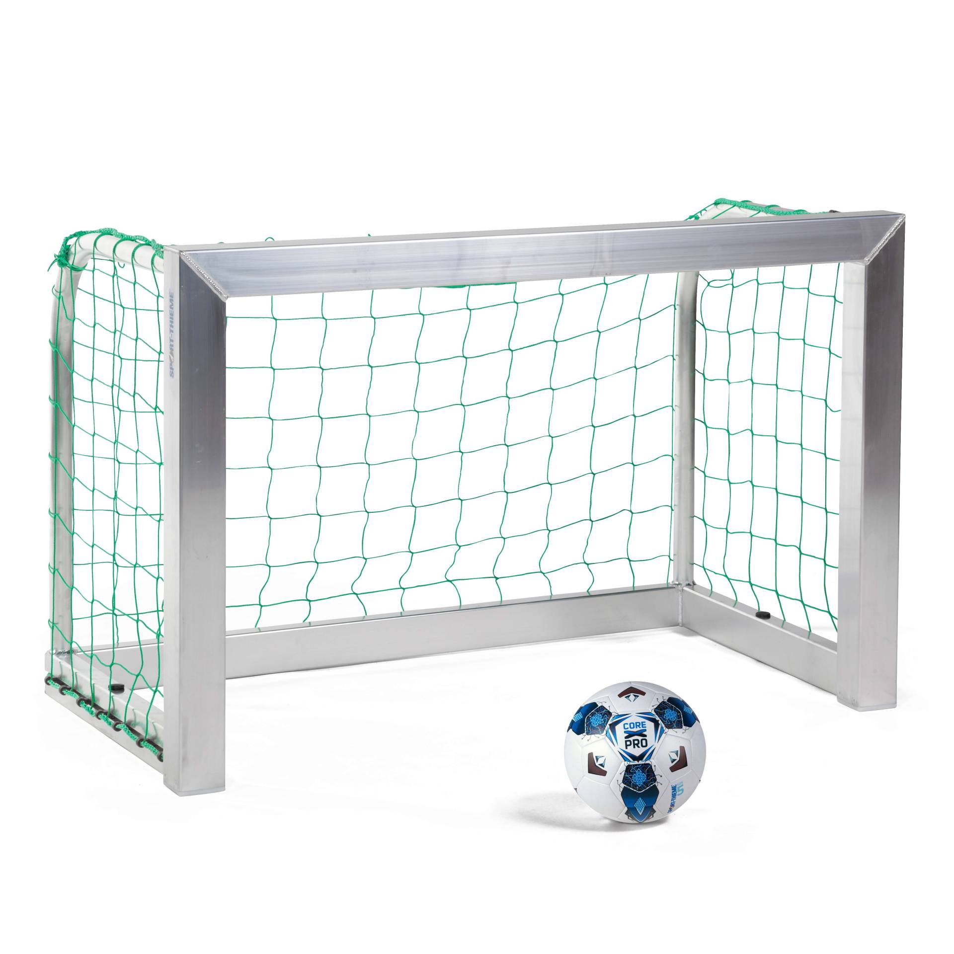 Sport-Thieme Mini-Fußballtor vollverschweißt, Inkl. Netz, blau (MW 10 cm), 1,80x1,20 m, Tortiefe 0,70 m von Sport-Thieme