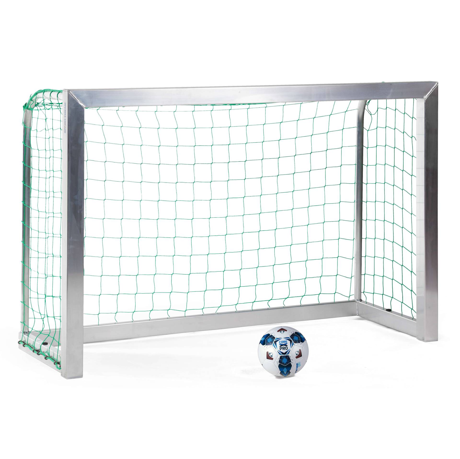 Sport-Thieme Mini-Fußballtor vollverschweißt, Inkl. Netz, grün (MW 10 cm), 1,80x1,20 m, Tortiefe 0,70 m von Sport-Thieme